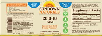 Sundown Naturals CO Q-10 100 mg - supplement