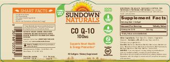 Sundown Naturals Co Q-10 100 mg - supplement