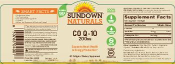 Sundown Naturals Co Q-10 200 mg - supplement