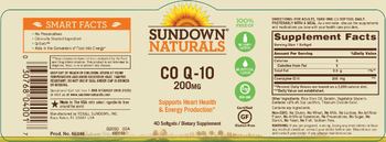 Sundown Naturals CO Q-10 200 mg - supplement