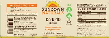 Sundown Naturals Co Q-10 400 mg - supplement