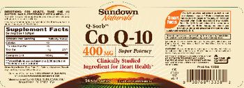 Sundown Naturals Co Q-10 400 mg - supplement