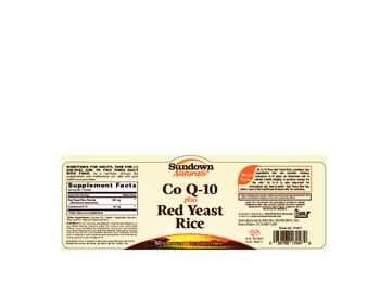 Sundown Naturals Co Q-10 Plus Red Yeast Rice - supplement