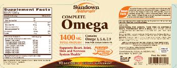 Sundown Naturals Complete Omega - supplement