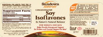 Sundown Naturals Concentrated Soy Isoflavones - supplement