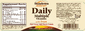 Sundown Naturals Daily Multiple Vitamins With Iron - multivitamin supplement