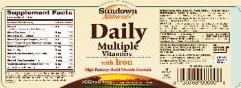 Sundown Naturals Daily Multiple Vitamins With Iron - multivitamin supplement
