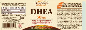 Sundown Naturals DHEA 50 mg - supplement