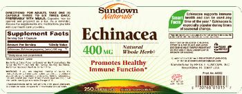 Sundown Naturals Echinacea 400 mg - herbal supplement