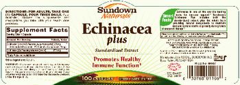 Sundown Naturals Echinacea Plus - herbal supplement
