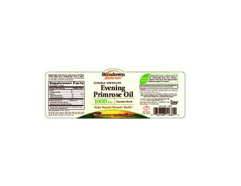 Sundown Naturals Evening Primrose Oil 1000 mg - herbal supplement