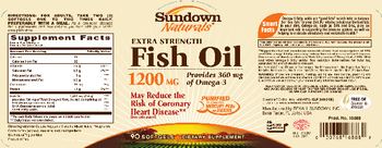 Sundown Naturals Extra Strength Fish Oil 1200 mg - supplement