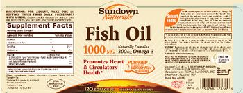 Sundown Naturals Fish Oil 1000 mg - supplement