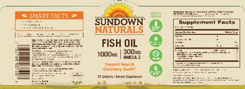 Sundown Naturals Fish Oil 1000 mg 300 mg Omega-3 - supplement