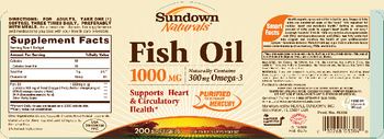 Sundown Naturals Fish Oil 1000 mg - supplement