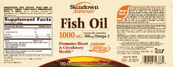 Sundown Naturals Fish Oil 1000 mg - supplement