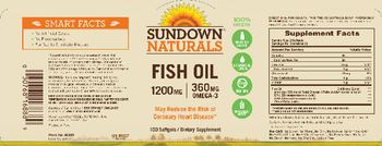 Sundown Naturals Fish Oil 1200 mg 360 mg Omega-3 - supplement
