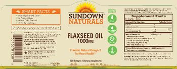 Sundown Naturals Flaxseed Oil 1000 mg - supplement
