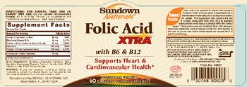 Sundown Naturals Folic Acid Xtra - supplement