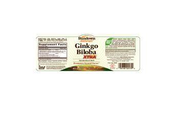 Sundown Naturals Ginkgo Biloba Xtra - herbal supplement