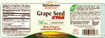 Sundown Naturals Grape Seed Xtra 50 mg - herbal supplement