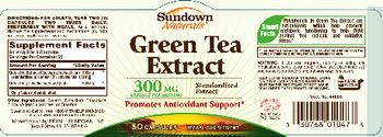 Sundown Naturals Green Tea Extract 300 mg - herbal supplement
