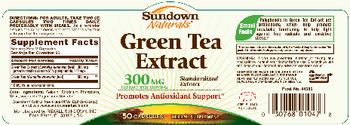 Sundown Naturals Green Tea Extract - herbal supplement