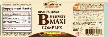 Sundown Naturals High Potency Super B Maxi Complex - vitamin supplement