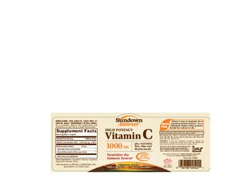 Sundown Naturals High Potency Vitamin C 1000 mg - vitamin supplement