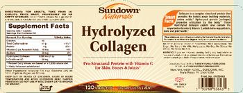 Sundown Naturals Hydrolyzed Collagen - supplement