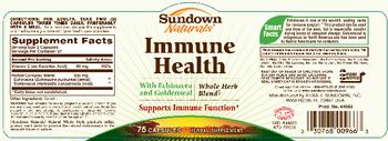 Sundown Naturals Immune Health - herbal supplement