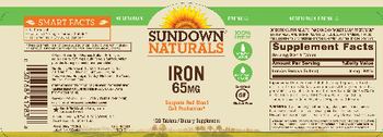 Sundown Naturals Iron 65 mg - supplement