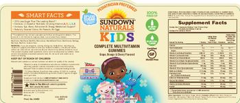 Sundown Naturals Kids Complete Multivitamin Disney Junior Doc McStuffins Gummies - supplement
