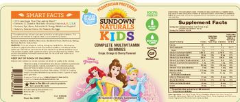 Sundown Naturals Kids Complete Multivitamin Disney Princess Gummies - supplement
