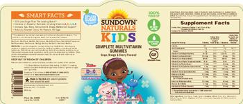 Sundown Naturals Kids Complete Multivitamin Gummies - supplement