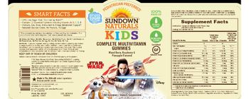 Sundown Naturals Kids Complete Multivitamin Star Wars Gummies - supplement