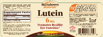 Sundown Naturals Lutein 6 mg - supplement