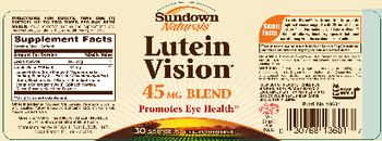 Sundown Naturals Lutein Vision 45 mg Blend - supplement