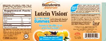 Sundown Naturals Lutein Vision Delicious Fruit Punch Flavor - supplement