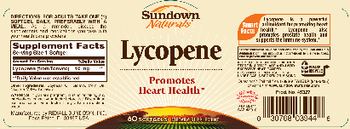 Sundown Naturals Lycopene - supplement