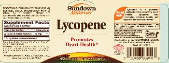 Sundown Naturals Lycopene - supplement
