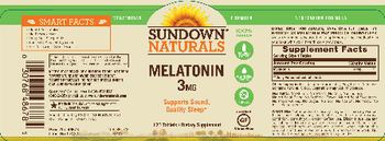 Sundown Naturals Melatonin 3 mg - 