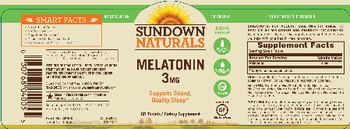 Sundown Naturals Melatonin 3 mg - 