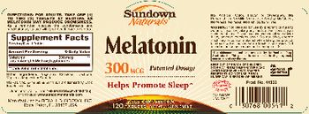 Sundown Naturals Melatonin 300 mcg - supplement