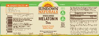Sundown Naturals Melatonin 5 mg - 
