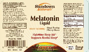 Sundown Naturals Melatonin Liquid - supplement