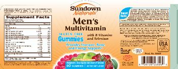 Sundown Naturals Men's Multivitamin With B Vitamins And Selenium - supplement