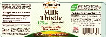 Sundown Naturals Milk Thistle 175 mg - herbal supplement