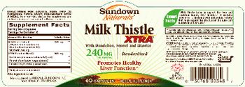 Sundown Naturals Milk Thistle Xtra - herbal supplement