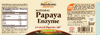 Sundown Naturals Natural Papaya Enzyme - supplement